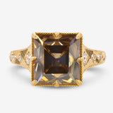 Kindred Lubeck Original ✦ 6.03ct Table Cut Cognac Diamond Ring