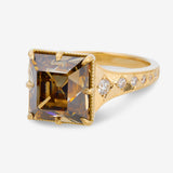 Kindred Lubeck Original ✦ 6.03ct Table Cut Cognac Diamond Ring